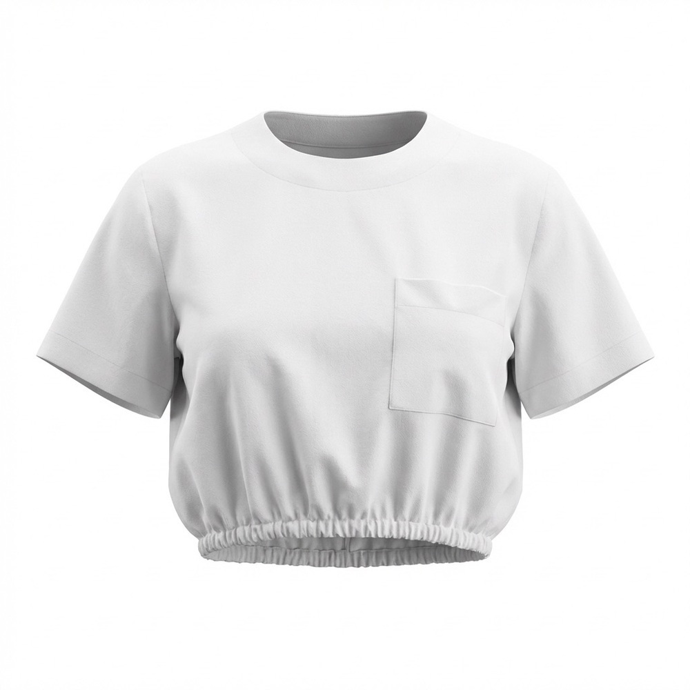 Wilfred Classic White Crop Cotton Top Size S Minimalist Capsule Everyday - Picture 2 of 11
